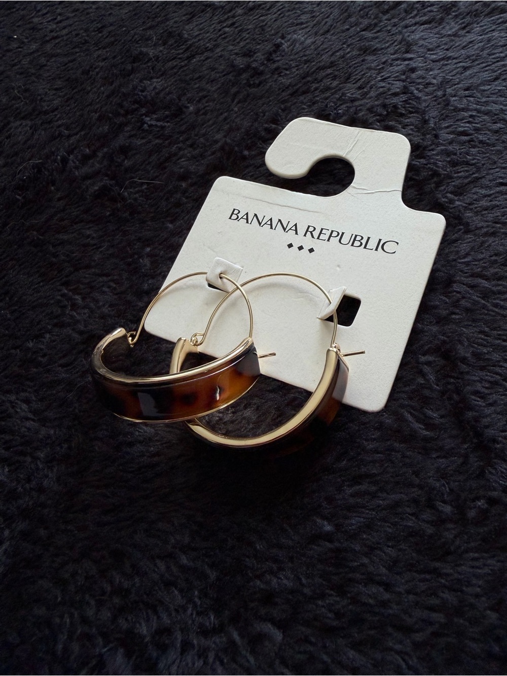 Banana Republic - Tortoiseshell Hoop Earrings